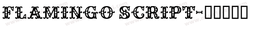 Flamingo Script字体转换